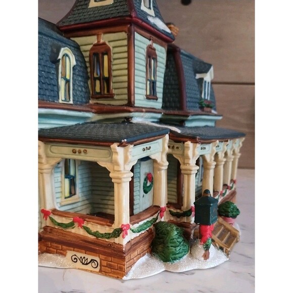 Trim A Home Lighted Ceramic Christmas Village Farm House by Walmart No Light - Picture 6 of 13